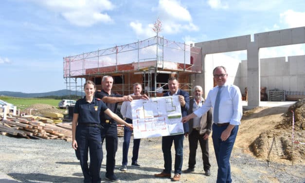 Feuerwehrhaus in Obereck nimmt Formen an