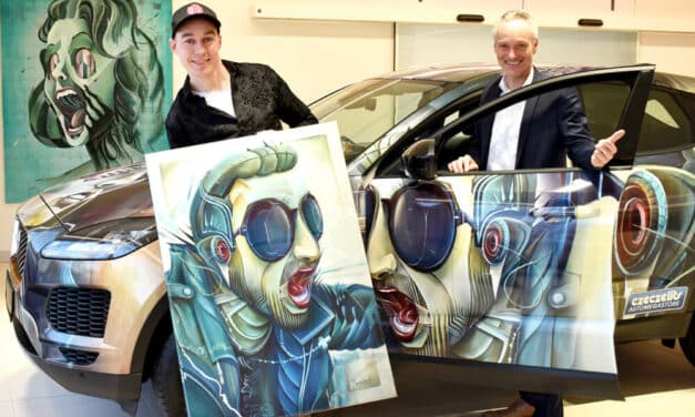 Kunst im Autohaus