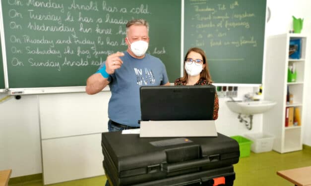 Hybrid-Unterricht an der MS Kirchberg