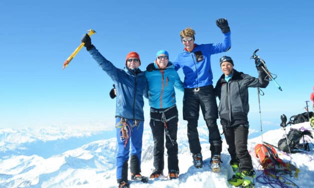 Mit den Tourenski im Hochgebirge