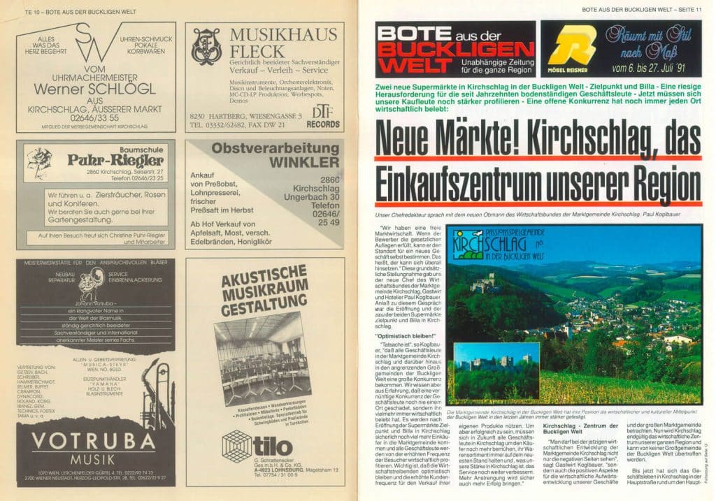 Zeitreise 40 Jahre „Bote“: Vier Jahrzehnte Entwicklung einer Region 2 C3070L194