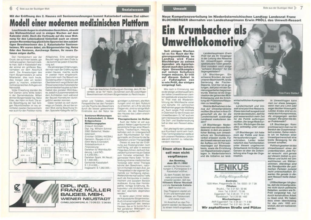 Zeitreise 40 Jahre „Bote“: Vier Jahrzehnte Entwicklung einer Region 10 C3070L210