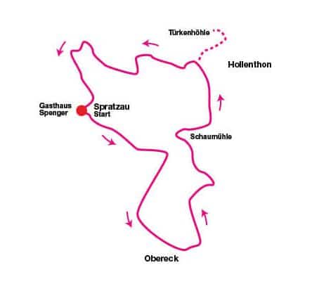 Über Berg und Tal nach Hollenthon 1 Karte Ausflugstipp bote275 sw edited